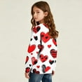 thumbnail image 6 of Sweatshirts for Girls Long Sleeve Valentine's Day Heart Printed Crewneck Sweatshirt Fall Outfits Cute Pullover Tops Size 1-15, 6 of 7