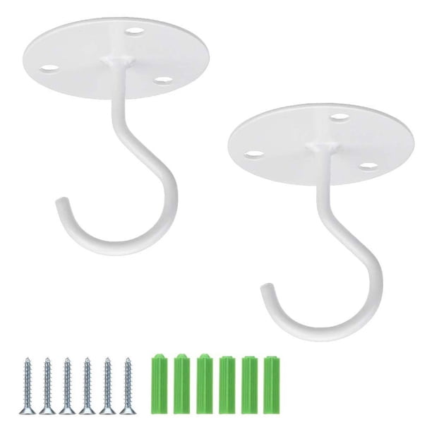 Inteprter 2 pack/lote Ahorre espacio en el jardín con estas jardineras colgantes duraderas para plantas de interior Plantas reales de interior Jardín y Patio Blanco