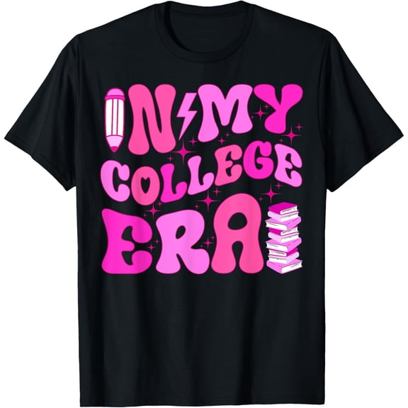 In My College Era University Student School Retro Pink T-Shirt