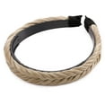 thumbnail image 3 of SEGO Braided Headband With Teeth Hair Hoop Braid Headband Fishtail Braids Hairband With Tooth Synthetic Fish Tail Hair Band Plaited Hairband Women Headband Hairpiece For Girl, 3 of 7