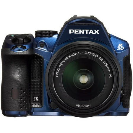 Pentax K-30 Weather-Sealed 16 MP CMOS Digital SLR with 18-55mm Lens (Blue)