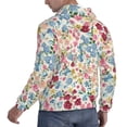 thumbnail image 6 of Goofa Trendy Floral Design for Men's Hooded Sweatshirt - Lightweight Pullover Hoodie with Kangaroo Pocket, Perfect for Everyday Wear-4X-Large, 6 of 7