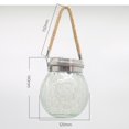 thumbnail image 4 of Outdoor Solar Lantern,Cracked Glass Solar Lantern Hanging Solar Lamp Cracked Glass Jar Light Streamlined Design, 4 of 4