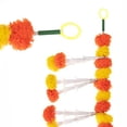 thumbnail image 4 of Artificial Marigold Flowers Garlands Door Toran with White Flower Set / Decorative Door Hanging Bandanwar for Indian Festival decoration (Yellow & Orange ) (Size:- 32”long), 4 of 4