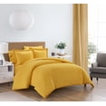 thumbnail image 2 of Chic Home Tyson 5 Piece Duvet Cover Set Contemporary Solid Color Shell With White Spots Animal Pattern Print Design Bed In A Bag Bedding - Sheets Pillowcase Pillow Sham Included, Twin, Yellow, 2 of 2