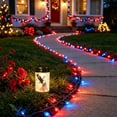 thumbnail image 5 of PEIBang Eagle Flag Cemetery Solar Light,Waterproof Solar Grave Light for 4th of July Independence Day Cemetery Decorations, 5 of 6