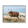 thumbnail image 4 of Stupell Industries Sweater Weather Sheep Animal Farm Plaid Black Framed, 16 x 20, Design by Ziwei Li, 4 of 5