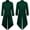 Green, variant on ZGRBOU Mens Black Vintage Tailcoat Jacket Fancy Cool Cosplay Costume Long Sleeve Steampunk Robe Halloween Costume