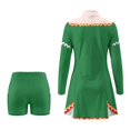 thumbnail image 3 of Aplkyhs Christmas Elf Women's Two Piece Tennis Dresses Set Quarter Zipper Long Sleeve Two Piece Lightweight Activewear Golf Dresses Set S-2XL Moisture Wicking, 3 of 7