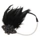 thumbnail image 1 of Diadema de Plumas Elástico Iglesia de Boda Años 20 Gatsby Cuentas Decoración Sunnimix Venda elástica de la mujer, 1 of 8