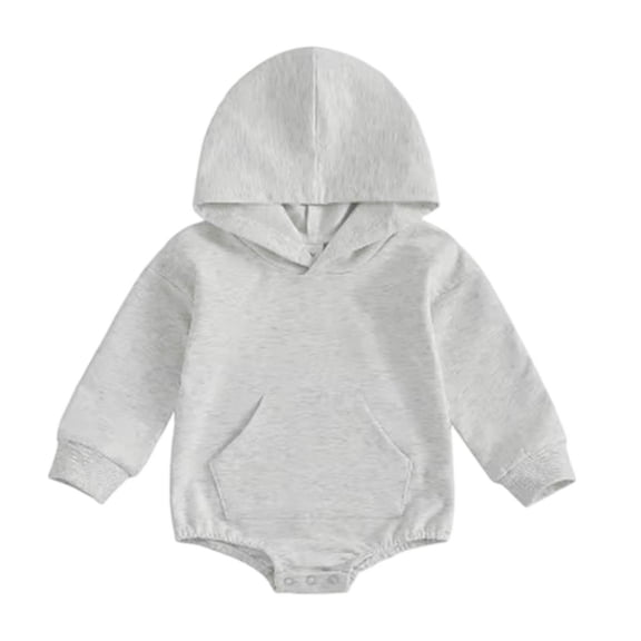 Karoyedx Baby Boys Bodysuit Infant Long Sleeve Romper Baby Boy Western Country Style Bodysuit Newborn Winter Clothes Grey Size,18-24 Months