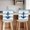 blue, variant on Navy Blue Stripe Nautical Chair Back Cover for Dining Room Set of 4, Red Anchor Summer Coastal Removable Kitchen Chair Slipcovers, Washable Seat Protector for Restaurant Party Banquet Wedding Décor