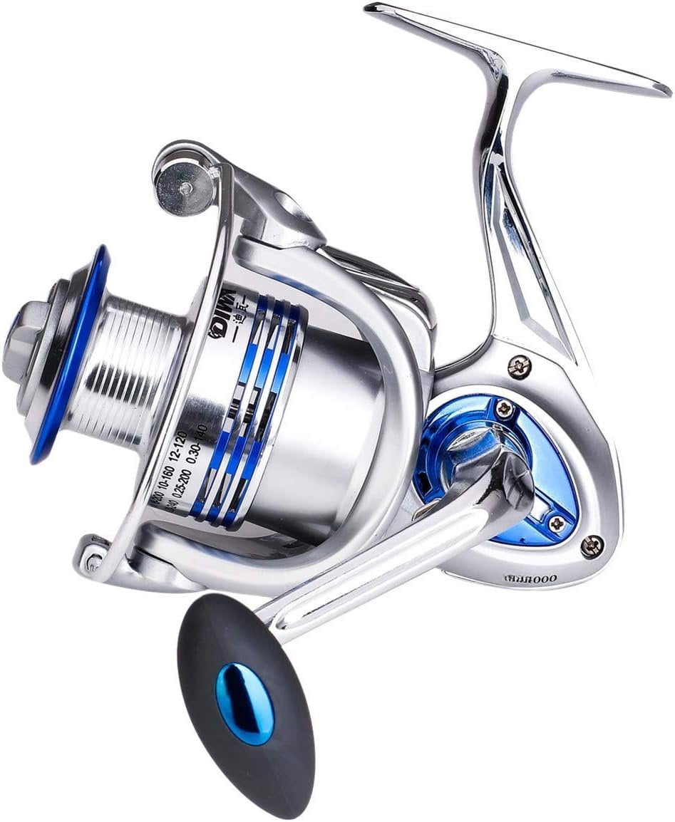 Spinning Fishing Reels for Saltwater Freshwater 3000 4000 5000 6000 7000 Spools Ultra Smooth Ultralight  Trout Bass Carp Gear Stainless Ball Bearings Metal  Ice Fishing Reels