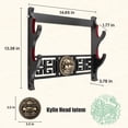 thumbnail image 3 of Ekkhysis Kylin Sword Wall Mount 2-Tier Velvet Padded Hook Katana Holder Display Hanger for Tanto Samurai Sword,Rapier Lightsaber,Cosplay Blade Tanjirou Demon Slayer Weapon Stand, 3 of 6