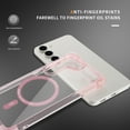 thumbnail image 7 of SaniMore for Samsung Galaxy S23 Magnetic Case, [Wireless Charging] Crystal-clear Rugged PC Back Back Skin-feel Shockproof Strong Drop Resistant Slim Shell for Samsung Galaxy S23 Car Mount, Pink, 7 of 7