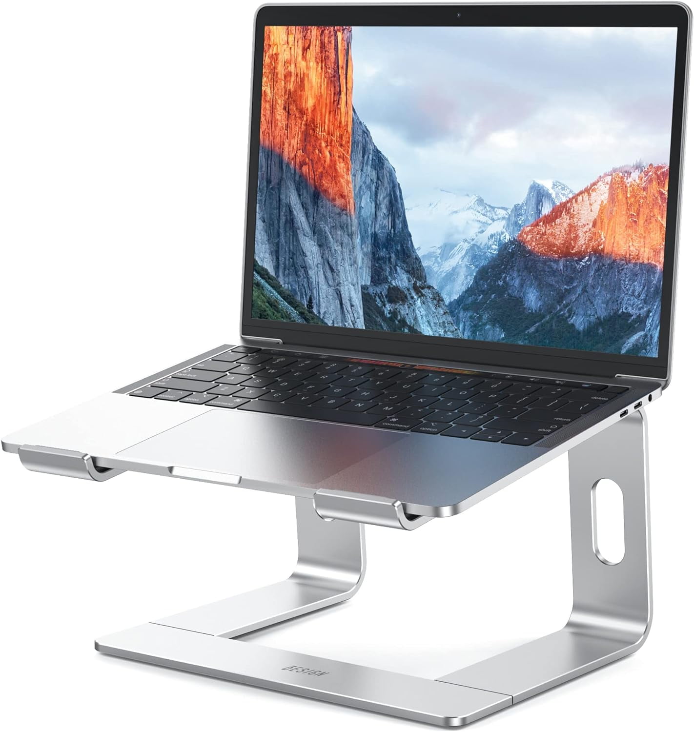 Foldable Laptop Stand, Height Adjustable Ergonomic Computer Stand Desk Aluminum Portable Laptop Riser Holder Mount Compatible Macbook Pro Air Hp Dell - View #5