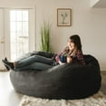 Big Joe XL 6' Fuf Bean Bag Chair, Multiple Colors/Fabrics