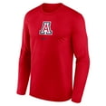 thumbnail image 2 of Men's Nike Red Arizona Wildcats On-Court Basketball Shootaround Performance Long Sleeve T-Shirt, 2 of 3