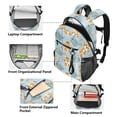 thumbnail image 5 of JIALIOU 14" Laptop Backpack Waterproof Airline Approved Stylish Casual Daypack for Travel Business College Work, Cute Baby Tigers and Leaf, 5 of 8