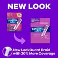 thumbnail image 2 of Tampax Radiant Tampons Multipack, with LeakGuard Braid, Regular/Super/Super Plus Absorbency, Unscented, 112 Count, 2 of 11