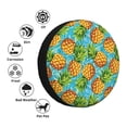 thumbnail image 4 of Fotbe Pineapple Funda de Llanta de Repuesto con Estampado, Engrosada, Ajuste Universal para Jeep, Remolque, RV, SUV, Camión-14 inch, 4 of 6