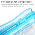 thumbnail image 5 of PACKISM Clear Toiletry Bag, 3 Pack TSA Approved Toiletry Bag Quart Size Bag, Travel Makeup Cosmetic Bag for Women Men, Carry on Airport Airline Compliant Bag, White (for age 12 or above), 5 of 10