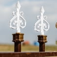 thumbnail image 4 of 10Pcs Elegant Curve Spear Shape Metal Post Finials for Park Square, 4 of 9