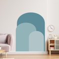 thumbnail image 1 of Calcomanía de pared con arco, decoración artística para dormitorio, fondo, guardería, fiesta, hogar, puerta interior, papel tapiz con arco, pegatina Azul, 1 of 8