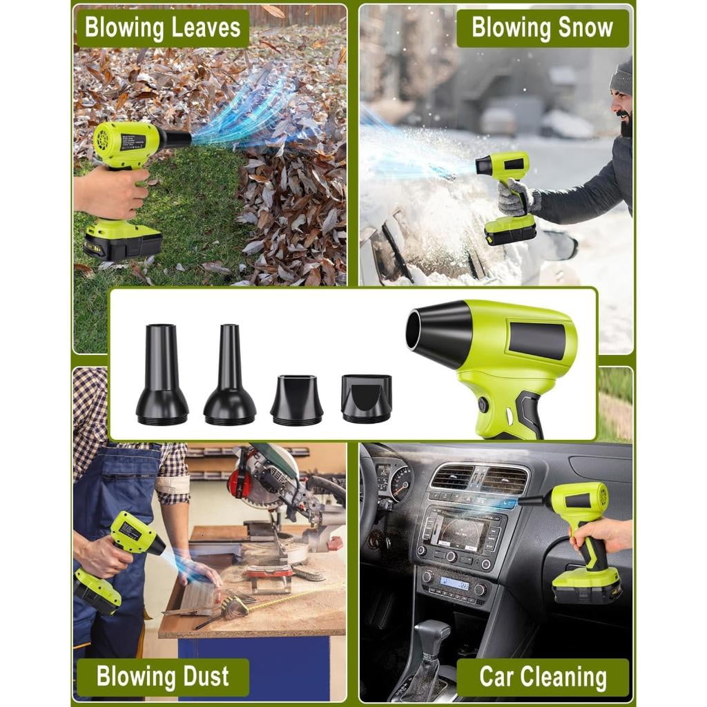 Cordless Leaf Blower For Lawn Care Ergonomic Nonslip Handle Electric Air Blower
