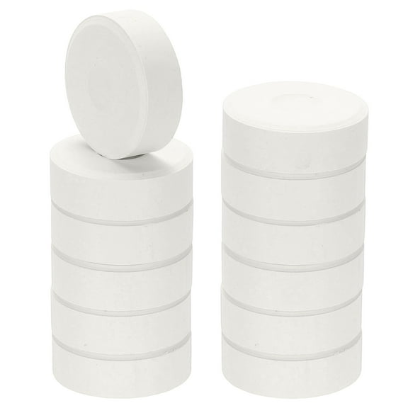 Uxcell 12 Pcs Washable Tempera, 2.3"x0.7" Large Tempera Paint Cakes Bulk Paints Blocks Art Supplies Watercolor Cake for Artists Art Painting Drawing DIY Crafting, White
