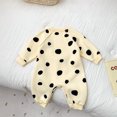thumbnail image 5 of Angala Baby Boys Girls Cute Cartoon Long Sleeve Polka Dot Thick Romper Bodysuit Outfit Clothes Cozy Stylish Baby Clothes 0-6 Months, 5 of 9