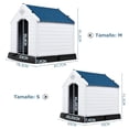 thumbnail image 3 of Casa para Perros Costway Impermeable y Ventilada Blanco y Azul 70 x 65 x 71,5 cm, 3 of 10