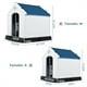 thumbnail image 3 of Casa para Perros Costway Impermeable y Ventilada Blanco y Azul 70 x 65 x 71,5 cm, 3 of 10