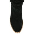 thumbnail image 4 of Journee Signature Womens Genuine Leather Syrinn Almond Toe Inside Zip Mid Calf Boots, 4 of 8