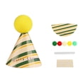 thumbnail image 1 of Mini Christmas Decoration Set Paper Apple Hat Craft Kit With Stickers Glue And Hair Balls For Festive Holiday DIY, 1 of 6