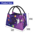 thumbnail image 3 of Lsque Astronaut Pattern Portable Insulation Lunch Bag, Insulated Food Delivery Bag, Meal Grocery Tote Insulation Bag Large Capacity Reusable Warming Bag, 3 of 9
