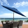 thumbnail image 4 of CorLiving 10ft Wind Resistant Tilting Patio Umbrella with Aluminum & Steel Frame & Round Base, 4 of 7
