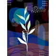 thumbnail image 2 of Bolokofsky, Ronald 12x14 White Modern Wood Framed Museum Art Print Titled - Botanical Abstract 434, 2 of 4