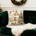 thumbnail image 7 of TanSiDing Christmas Pillow Covers Decorative Square Cushion Cases Soft Fabric Hidden Zipper Cozy Festive Home Decor for Living Room Sofa Bedroom 45*45cm, 7 of 7