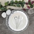 thumbnail image 5 of Balsa Circle 10 Silver 13" Round Disposable Paper Charger Plates Wedding, 5 of 8