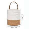 thumbnail image 2 of Jute Hanging Basket 7.09*7.87*12.99", Wall Hanging Planter Baskets, Jute Woven Hanging Storage Baskets, 2 of 7