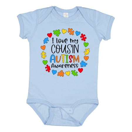 

Inktastic I Love My Cousin Autism Awareness Boys or Girls Baby Bodysuit