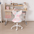 thumbnail image 2 of Guyou Mermaid Swivel Chair for Kids Ages 5-12 - Adjustable Height Children's Chair with Faux Fishtail Back & Rollers - Study/Dressing Desks Chairs for Bedroom, Star Colours, 2 of 6