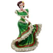 Dia De Los Muertos Sugar Skull Mexico Dancer Figurine Day Of The Dead Vivas Calacas