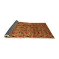 thumbnail image 2 of Ahgly Company Indoor Round Oriental Orange Industrial Area Rugs, 3' Round, 2 of 4