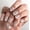 A4, variant on Hot Pink Almond Press On Nails, Polka Dots Stripes & Mini Heart Design Glossy Fake Nails for Daily Beach Party | Buy 2 Get 1 Free