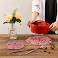 thumbnail image 7 of Cotton Rope Pot Holder Set of 2 Kitchen Trivets Pink Candy Cane and Strawberry Potholdersfor Hot Pans & Dishes, 7 of 7
