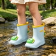 thumbnail image 2 of LRen Kids Cute Dinosaur Pattern Rain Boots Waterproof Non- Outdoor Rain Shoes for Toddler Boys Girls, Spring Fall Daily Wear 18M-9Y, 2 of 5