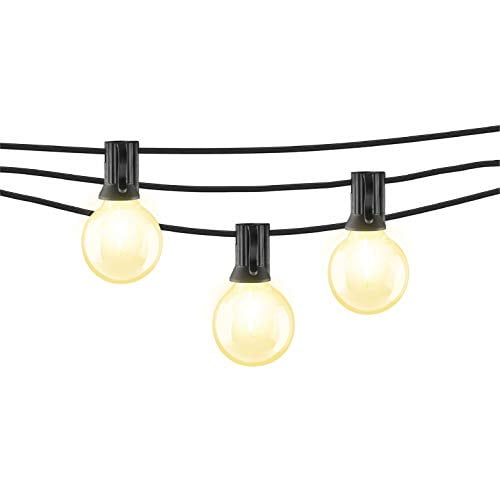 Mr Beams 1w G40 Globe Bulb Led Weatherproof Indoor Outdoor String Lights 50 Feet Black Walmart Com Walmart Com