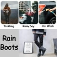 thumbnail image 5 of AUXDIQ Wellington Boots Men Mid-calf Wellies Waterproof Rain Boots Outdoor Garden Shoes, 5 of 6